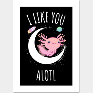 I Like You Alotl Posters and Art